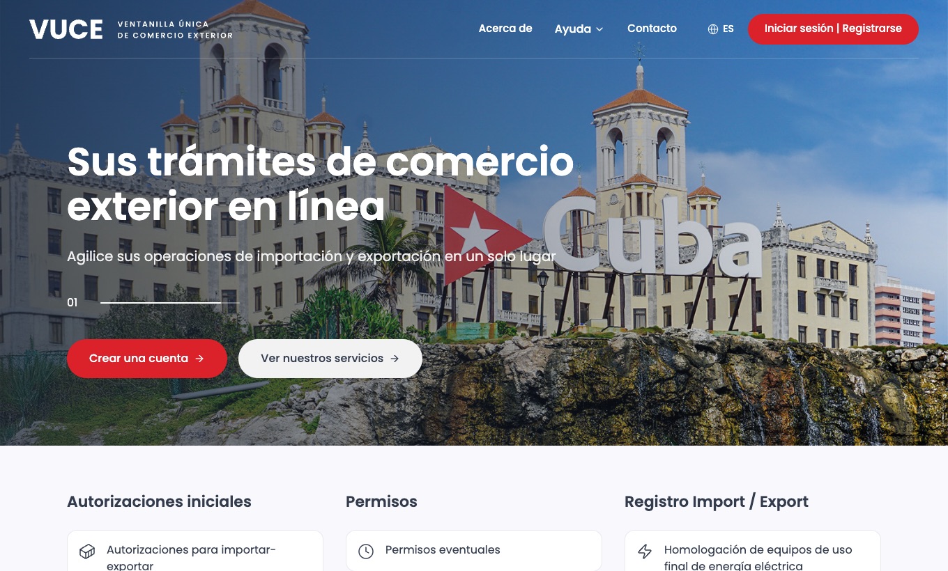 Foreign trade single window home page